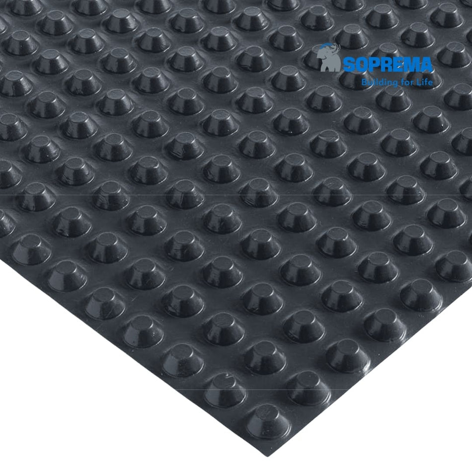 HDPE protection and drainage membrane - barrier against infiltration in underground structures - DRENTEX PROTECT 400 - Roll 2.00 M X 30.00 M = 60 M2