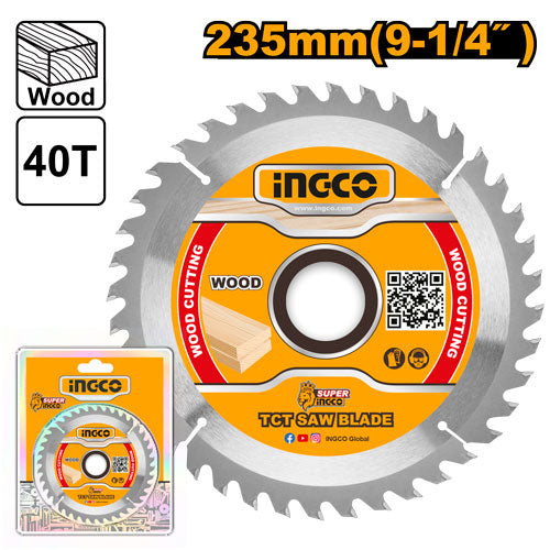Disque TCT 235mm, 40 dents. Pour scie CS2358.