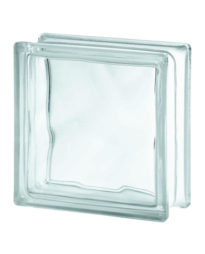 Pavé de verre BASIC lisse translucide VITRABLOK Made in BOHEMIA (CZ) 190 X 190 mm - épaisseur 80 mm