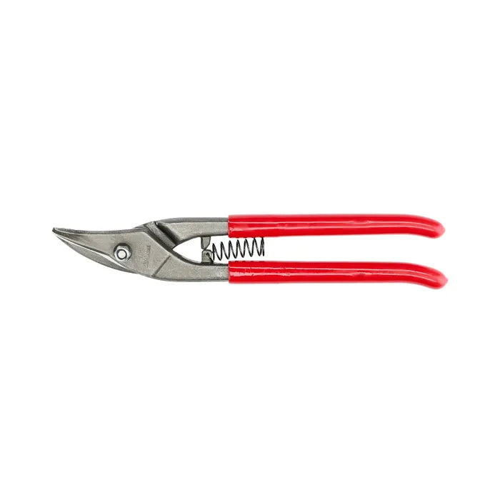 Cisaille à tôle coupe à droite EUROTUB - 2 lames polies, étroites et forgées en acier fin allié et poignées gainées PVC. Dimension : 250 MM