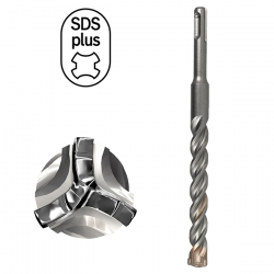 SDS PLUS TRIUMPH Drill Bit - Usage: Concrete, Marble, Stone, Granite, Brick - Diameter 4 to 24MM