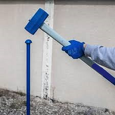 مطرقة بناء خاصة بالمواقع EUROTUB للأعمال الكبرى بمقبض من ألياف الزجاج – بوزن 3 كجم أو 5 كجم