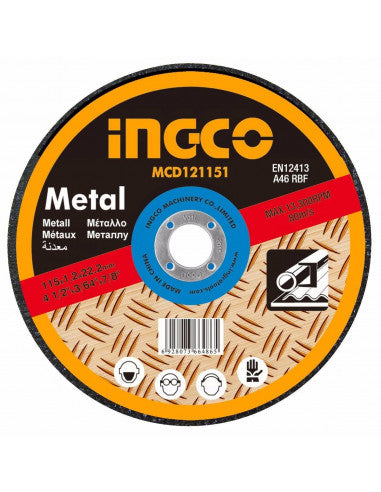 Disque abrasif à tronçonner 115x3mm