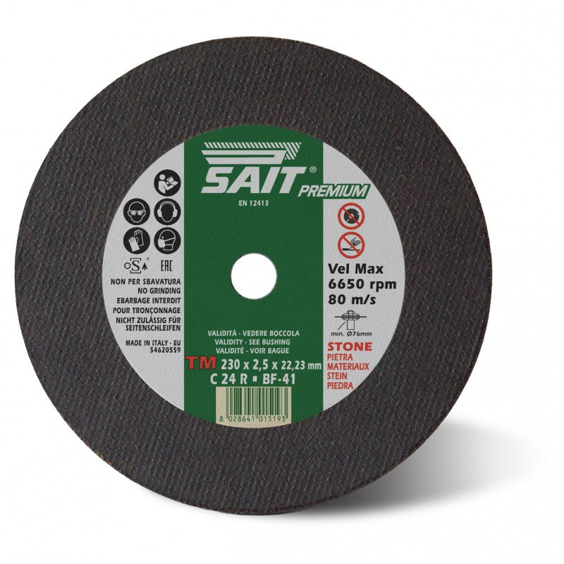 Disque abrasif SAIT Diamétre 230 MM X Epaisseur 3,2 mm pour la pierre