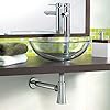 Designer conical chrome-plated brass basin trap - WIRQUIN