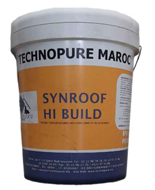 Seau de 20 kg de revêtement liquide élastomère acrylique blanc pour étanchéité de façade, toiture inclinée ou dôme