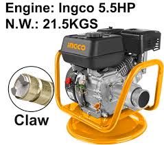 Vibreur à béton avec moteur essence : 4,0 kW (5,5 HP) - Type : GVR2 - compacte le béton frais en éliminant les bulles d'air et les vides, assurant une structure dense, homogène et résistante Accouplement a griffes - livré sans aiguille.