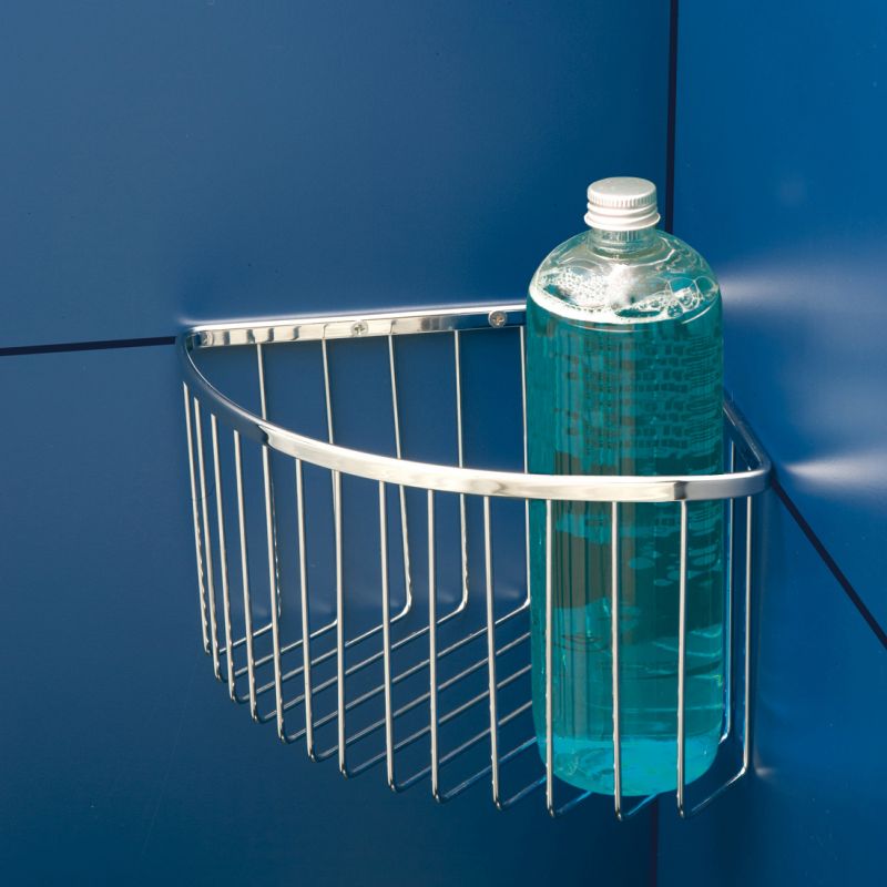 Toilet paper holder, chrome finish combined with stainless steel, 128*50*105 mm - RONDA 6646800