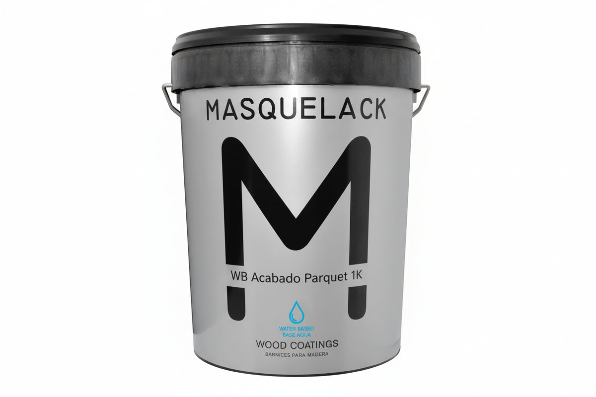 Bidon de vernis parquet monocomposant à l'eau, fini transparent, 5 litres pour environ 50 m² en deux couches