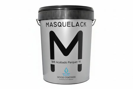 Bidon de vernis parquet monocomposant à l'eau, fini transparent, 5 litres pour environ 50 m² en deux couches